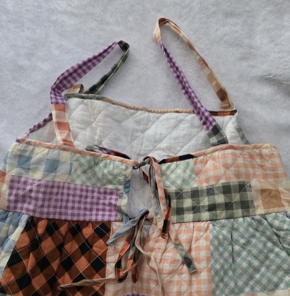 Patchwork Quilt Dress with Straps - Picture 3 of 5